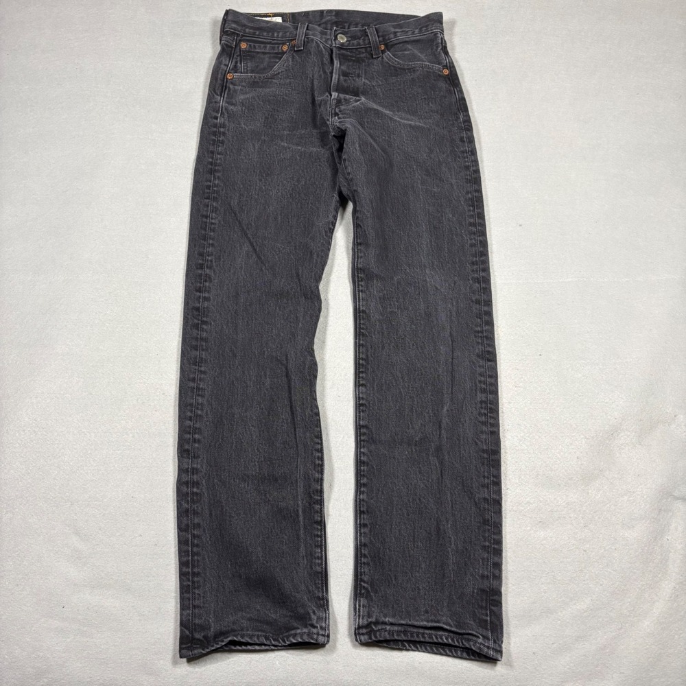 Levis Premium 501 93 Straight Leg Jeans Washed Black 79830-0026 W29 L30